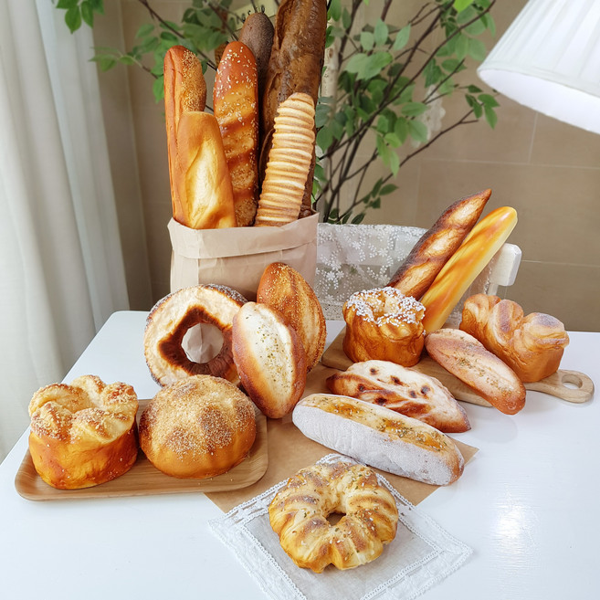 한소픈 빵모형 모음 모조 장식 바게트 소품 매장 인테리어 장식품 카페 소품 촬영소품 가짜 빵 카페 장식 디스플레이소품, 36.슈크림