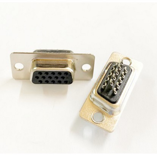 iCmore D-SUB接頭 VGA15P 三排焊線式 母頭, 1個