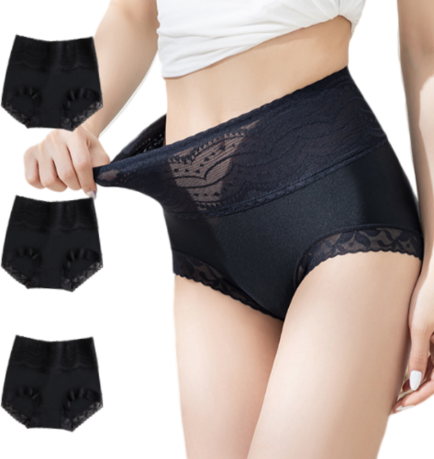 리치블랑 여성 레이스 하이웨이스트 복대 팬티 3p