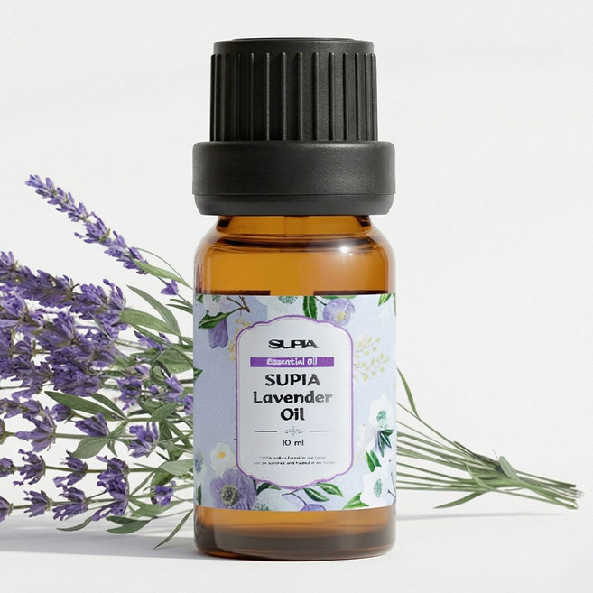 수피아 100% 천연 아로마 에센셜 오일, 10ml, 1개, 라벤더