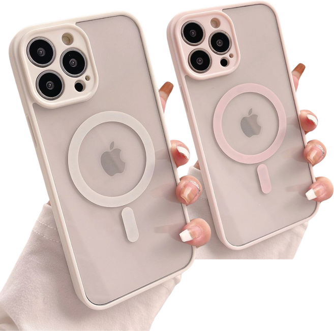 2컬러 1set 아이폰 호환 맥세이프 실리콘 젤리 투명 휴대폰 케이스