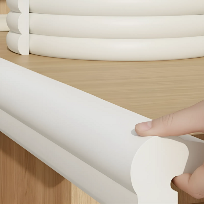 펄빈 말랑말랑 두꺼운 모서리 보호 쿠션 2m, 화이트