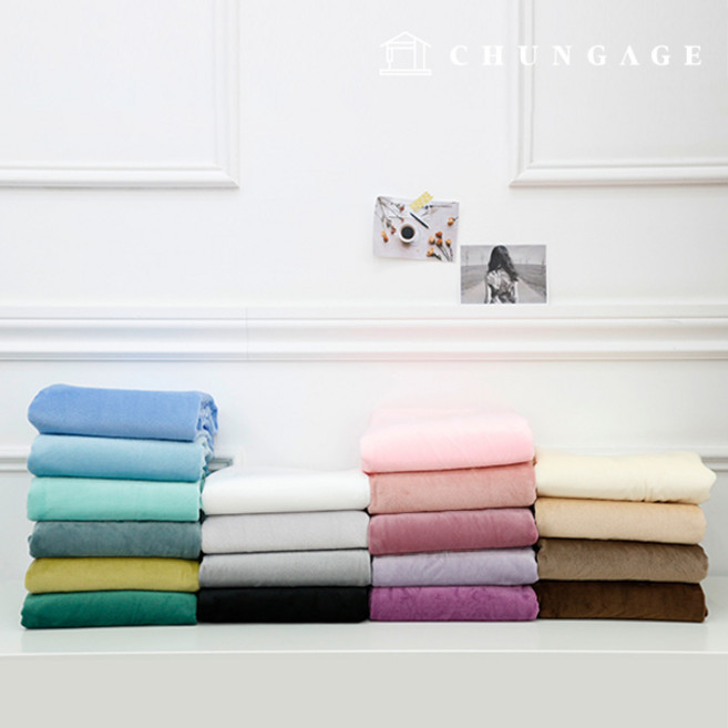 극세사 원단 인형원단 대폭 무지 겨울 천 컬러풀극세사 25종 한마, 01.화이트, 1개