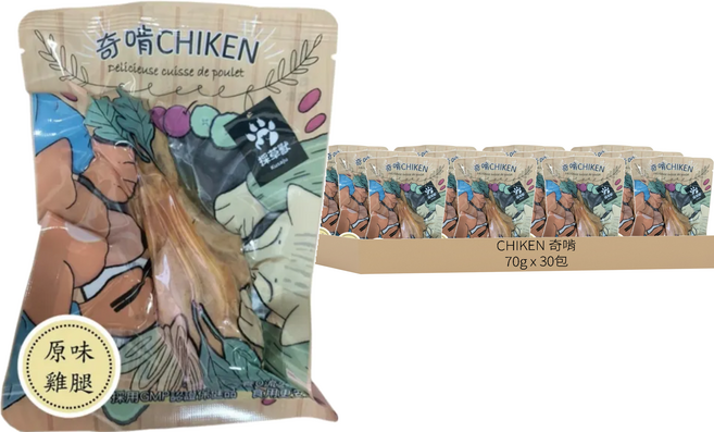 CHIKEN 奇啃 雞腿, 原味, 70g, 30包