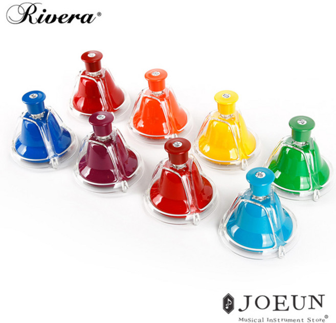 리베라 8음 레인보우 터치 핸드벨 HBLC-08N, 단품, 1개