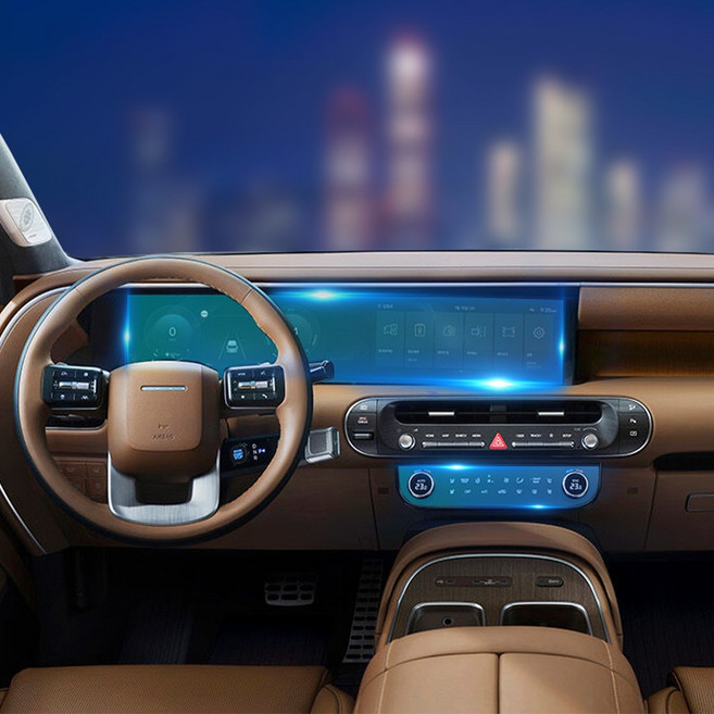 유투카 호환 디올뉴 팰리세이드 LX3 풀체인지 차량 용품 네비게이션 풀커버 필름 디스플레이 액정보호 필름, 1개, [디올뉴 팰리세이드 LX3] 공조기 필름 1P