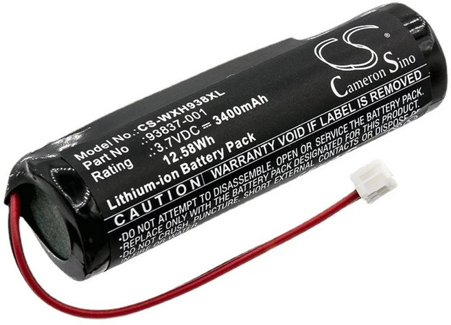 카메론 시노 3400mAh 배터리 WAHL 블랙 스텔스 크롬 코드리스 매직 클립 시니어 스털링 4 테이퍼, WXH938XL, 1개