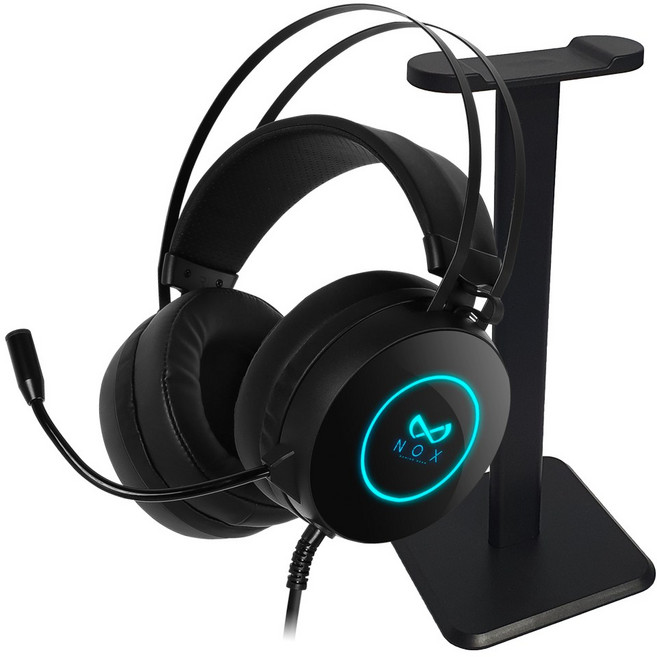 녹스 게이밍 헤드셋 NX-501 USB 게임용 마이크 7.1 +거치대세트