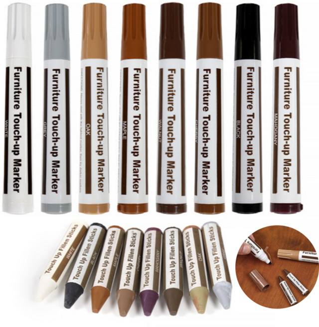 올라잇 완벽 보수 우드 크레파스 마카펜, 16개