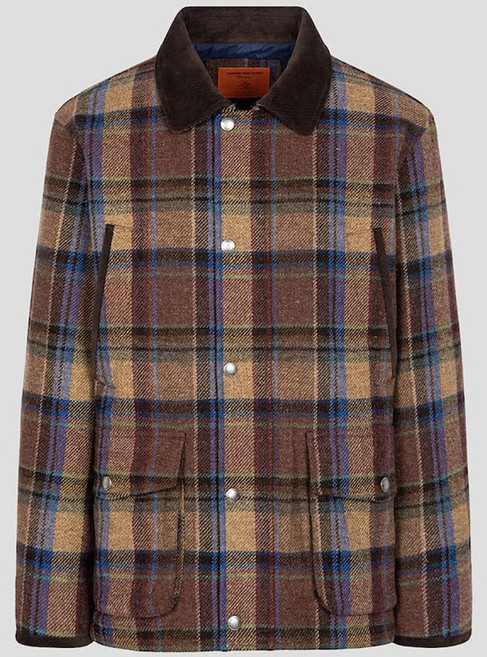 빈폴 점퍼 WBR983 XKG850 울 체크 사파리 브라운 BC4938CP7D 자켓