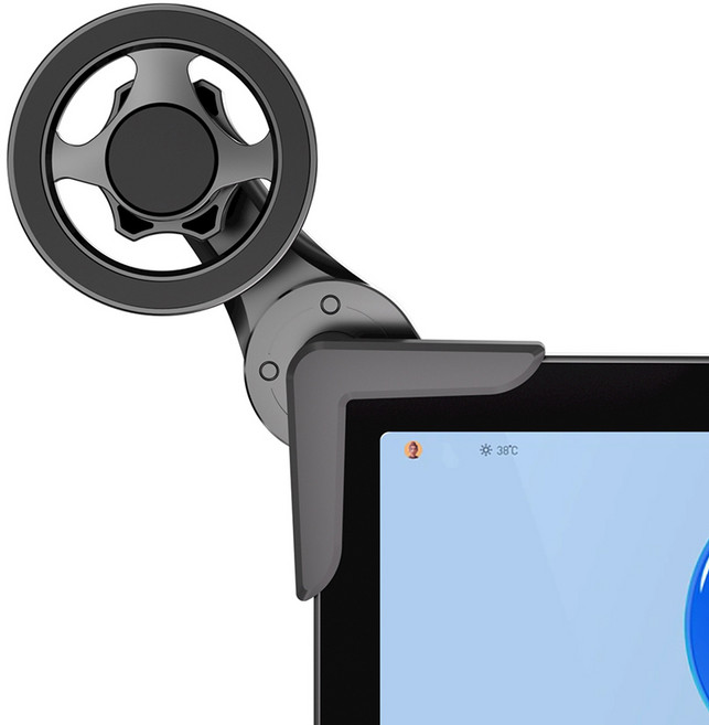 라이트닝웍스 차량용 계기판 모서리 초강력 휴대폰 스마트폰 맥세이프 자석 거치대, 블랙, 1개