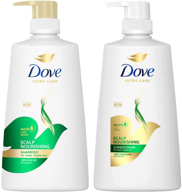 도브 스칼프 너리싱(샴푸 680ml + 컨디셔너 660ml), 1개, 1.34L