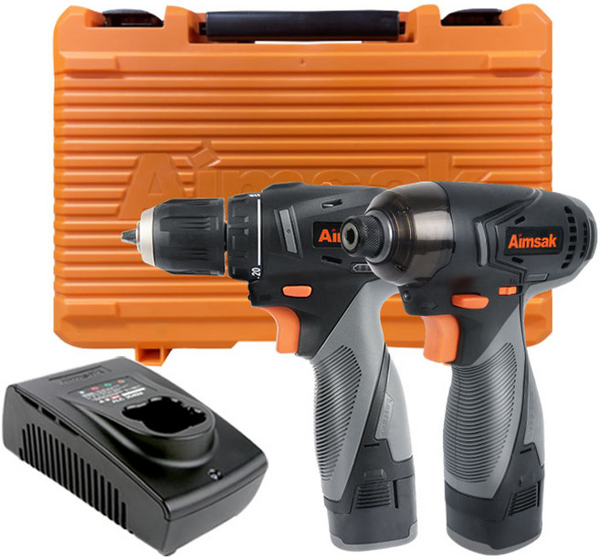 아임삭 충전 콤보 키트 임팩 + 드릴 세트 2.0AH AO-414RM II 3G, 1세트