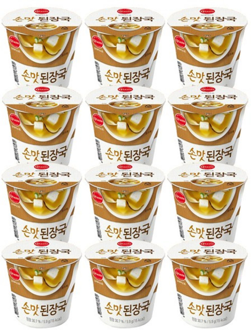 태경농산 손맛 된장국 5.9g x 12개 / 컵국 즉석 간편국