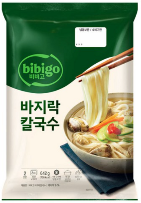 비비고 시원 바지락 칼국수, 642g, 1개