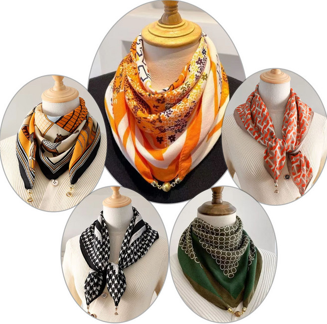 자석 스카프 5종 1세트 데일리 스카프 사각 스카프 미니 스카프