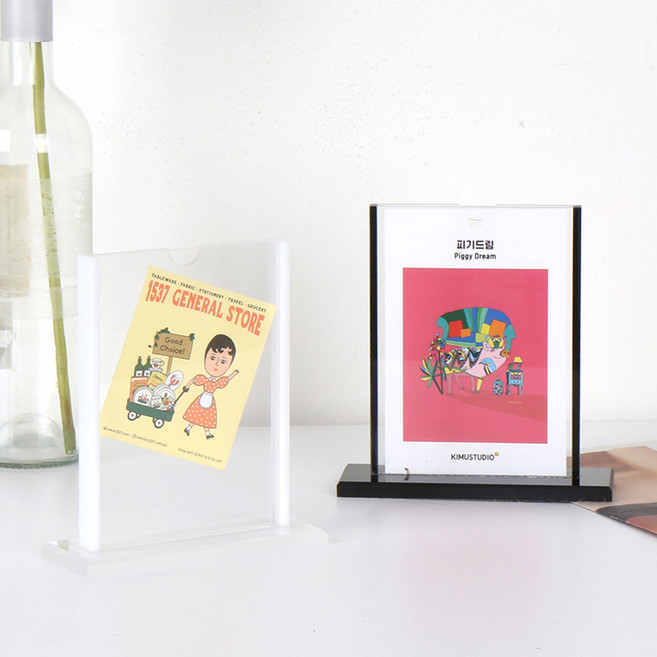 아크릴메뉴판 일자대 메뉴꽂이 식당 카페 메뉴꽂이 POP 메뉴판 안내인포메뉴판, 1개