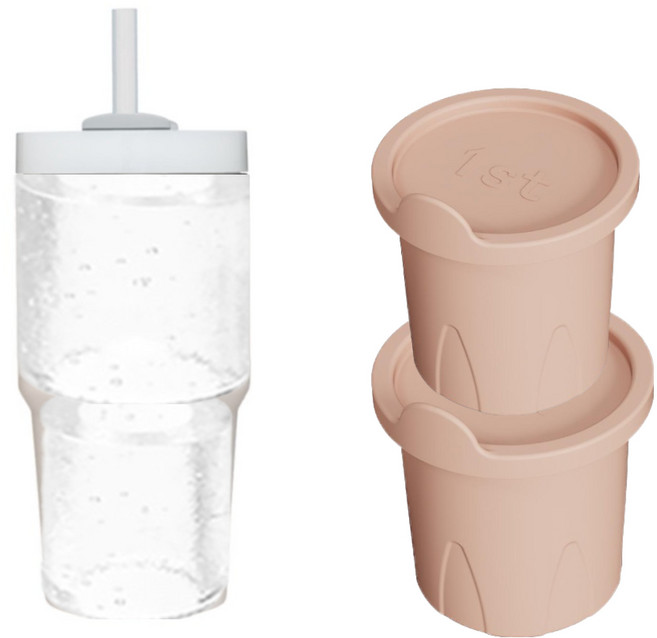 휘게앤휴 실리콘 텀블러 얼음틀 아이스트레이 (정밀식검완료), 1st+2nd, 1개