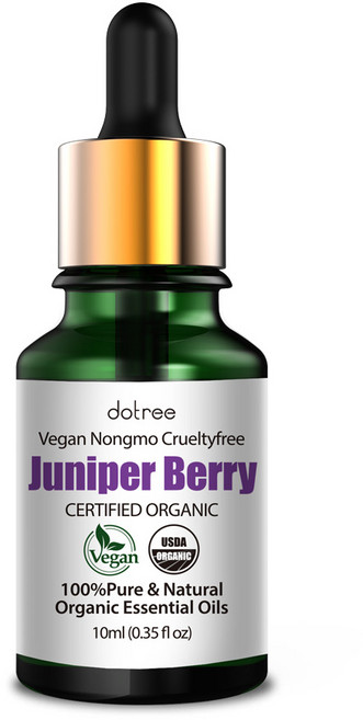 도트리 100% 유기농 주니퍼베리 비건 아로마 에센셜 오일 원액, 쥬니퍼베리, 1개, 10ml