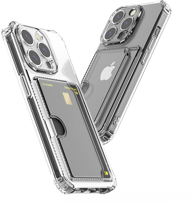 STS 아이폰 케이스 맥스 투명 카드 3장 수납 갤럭시 사이드 디펜더 스크래치방지필름 증정