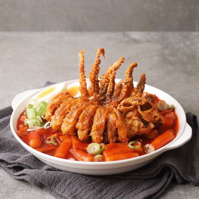 푸딩팩토리 튀김용 불꽃 통오징어 (3마리) 750g 바삭 떡볶이 사이드 간식, 1개