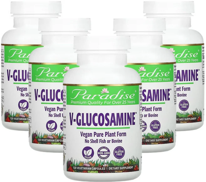 파라다이스허브 V-글루코사민 베지 캡슐 120정, 5팩 - 쿠팡