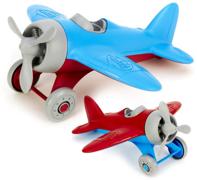 아기 수동 움직이는 프로펠러 비행기 장난감 유아 완구 유아용 24개월 선물, 1개