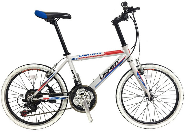 SPORTONE U13 20吋21速 451輪組 前輪快拆 SHIMANO指撥煞變合一小徑車 以輕盈為武器的市區通勤車, 白色, 1個