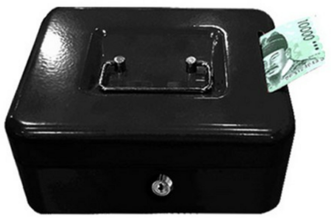 투입식 미니금고 C-D200, 혼합색상 4개