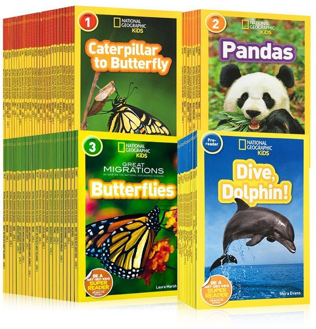 내셔널지오그래픽 키즈 영어원서 사진책 155권 pre(30권) 1단계(46권) 2단계(41권) 3단계(38권) National Geographic kids 음원, D-3단계 38권