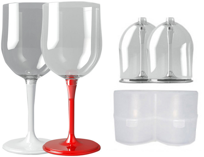 감성 캠핑와인잔 휴대용 피크닉 미니 아웃도어 안깨지는 보소코리아 1인용 캐리어세트, 블랙, 1인용(1인용캐리어+와인잔1P), 1개