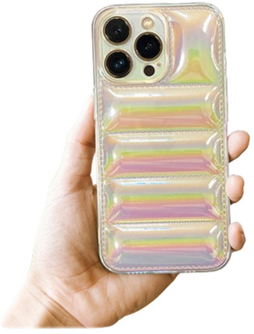 DC 풀커버 오로라 패딩 젤리 케이스 아이폰15 PRO