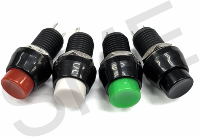 DS-450 푸쉬 락 10파이 버튼 스위치 (BL-110 대치), 블랙, 1개