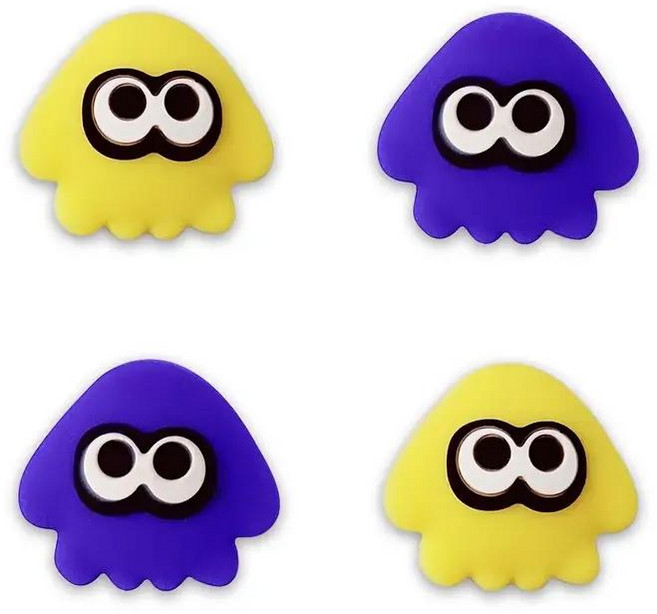 에버샵 닌텐도 스위치 플스 조이콘 스틱 커버 귀여운 실리콘 논슬립 캡, 1세트, 스블레툰 4개