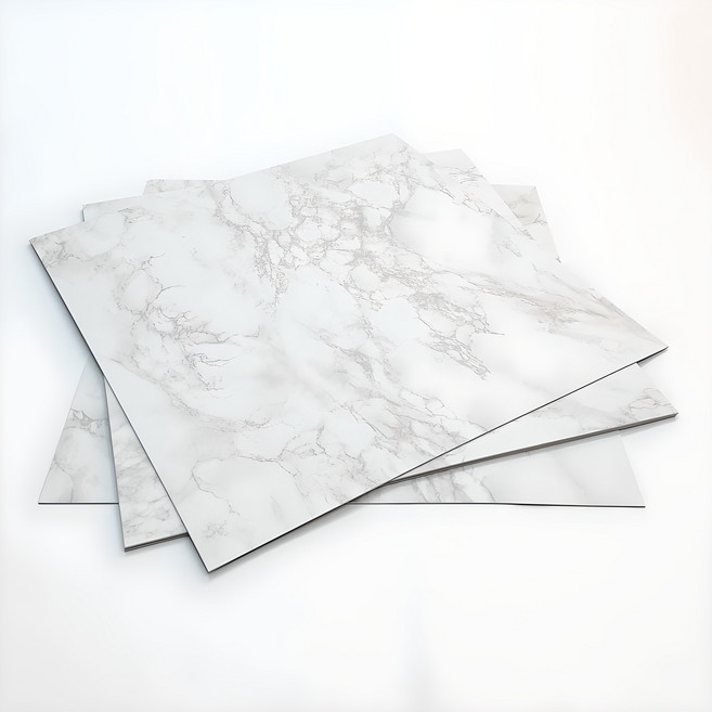 로즈로사 1평기준 본드식 정사각 비점착 데코타일 마블 화이트(NAPE-9228)13장50*50cm