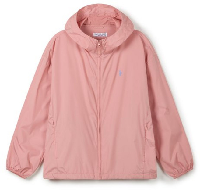 [U.S. POLO ASSN.] 여성 봄 패커블 후드점퍼_딥핑크