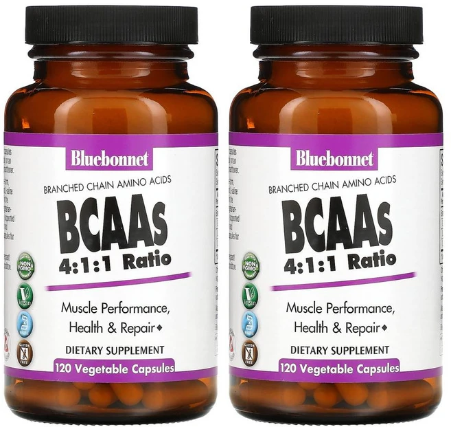 블루보넷뉴트리션 BCAA 4대1대1 3000mg 120베지캡슐, 2개, 기본, 120정 - 쿠팡