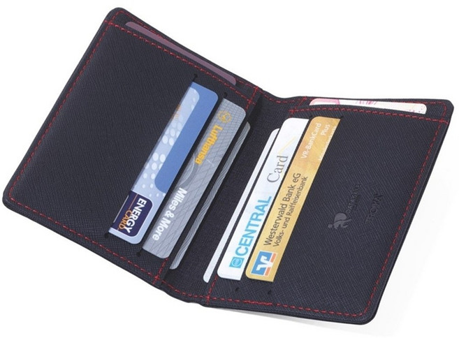 TROIKA 防RFID 信用卡防盜刷 皮夾錢包 CAS08/BK 旅行卡片夾