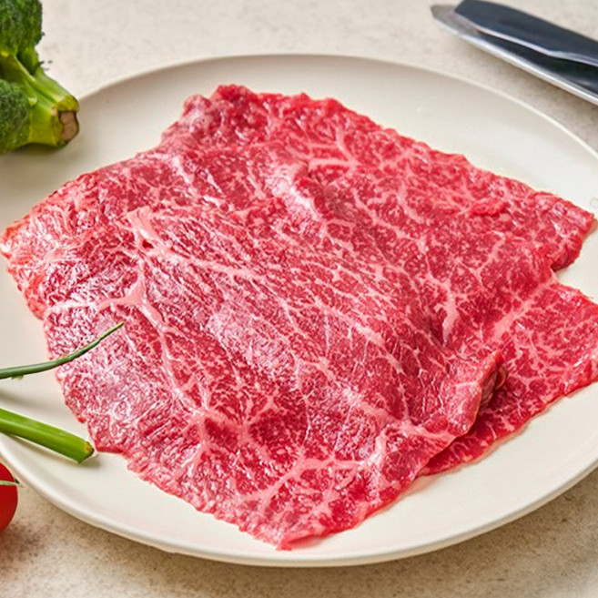 [미쓰하누]1++No.9등급 한우 설깃구이200g 구이용 육전용, 1개, 200g