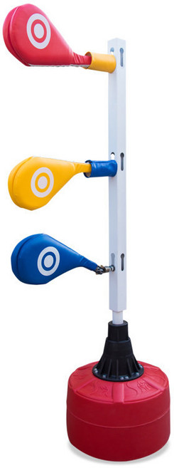 태권도 체육관 발차기 장비 스탠드 연습 미트 타격 복싱 3위치 가정용, 1개, A. 3개 발 표적