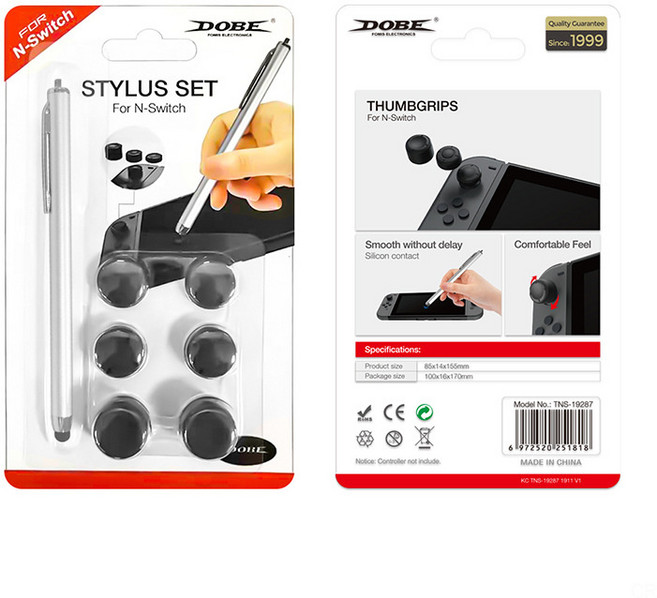 스위치 터치펜 NS터치펜+로커캡 적용 휴대폰 태블릿 PC 범용 손펜 TNS-19287, 하나, 1개