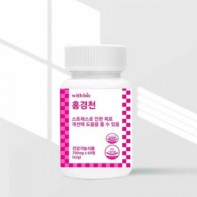 스트레스 개선엔 홍경천 60정, 1개