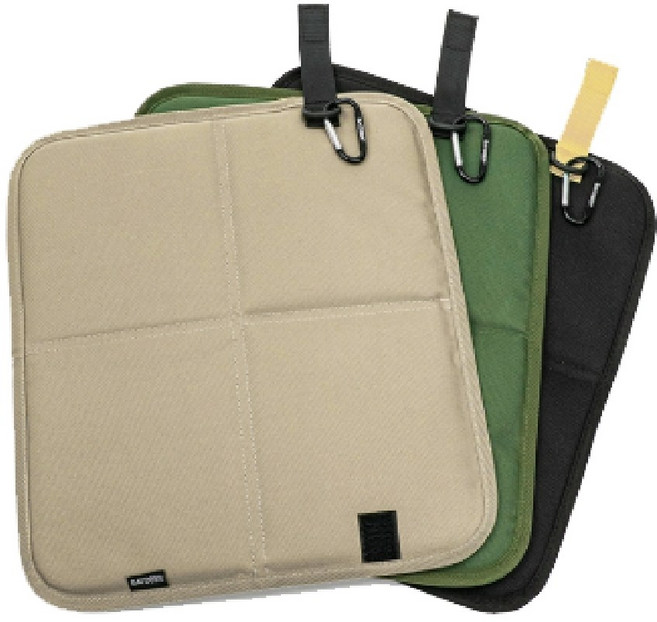 휴대용 접이식 방석 1인용 방수매트 캠핑 등산 야구장 방석 카라비너 포함, 밀리터리 그린(카키)