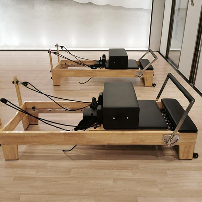 필라테스 리포머 접이식 센터용 수업용 메이플 우드 기구 홈필라 허리 스트레칭 소도구, 1개, 오크 코어 표준