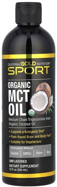 California Gold Nutrition 스포츠 유기농 MCT 오일 무맛 355ml(12fl oz) CGN-01786, 1 - 쿠팡