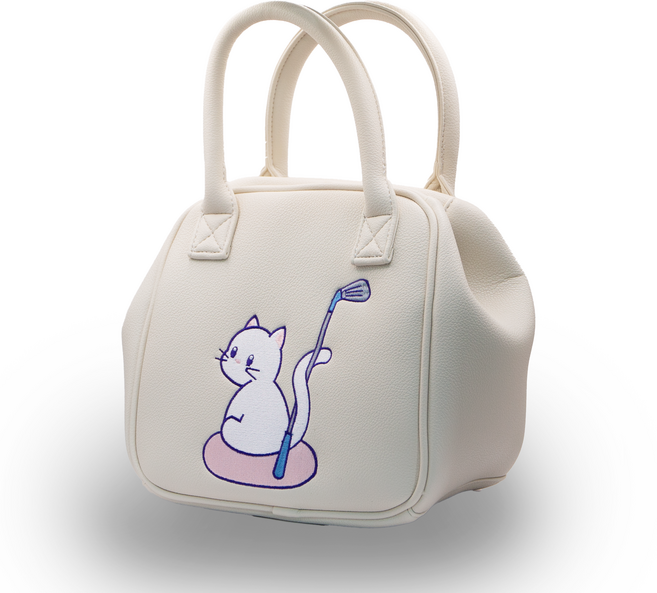 코헵스 골프 파우치백 생활방수 라운딩가방 골프파우치 카트백, 아이보리, 1개