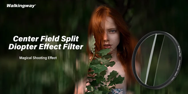 워킹웨이 특수 효과 필터 헤일로 FX 선형 프리즘 센터필드 분할 더블 반달 렌즈 카메라 사진, 01 Centerfield Split, 05 72MM