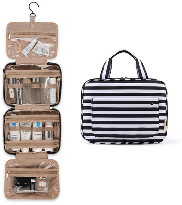 BAGSMART 여행용 세면백 벽걸이형 방수 워시백 세면도구 정리 파우치