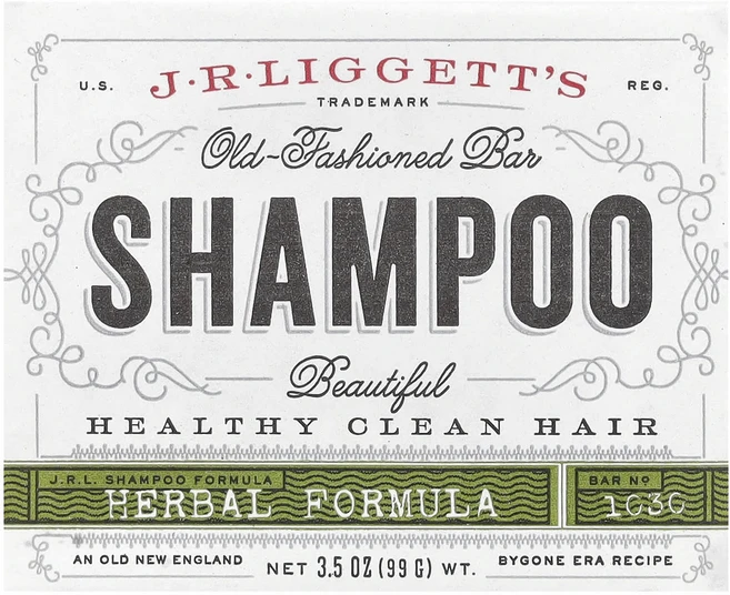 J.R. Liggett's 전통 샴푸 바 허브 포뮬라 99g(3.5oz) - 쿠팡