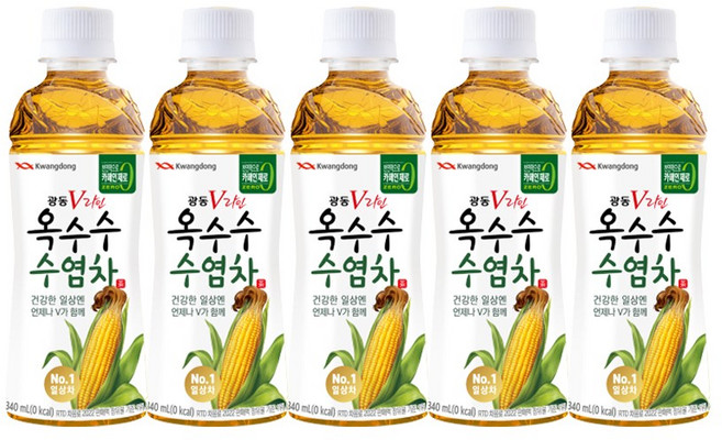 광동 V라인 옥수수 수염차, 340ml, 5개